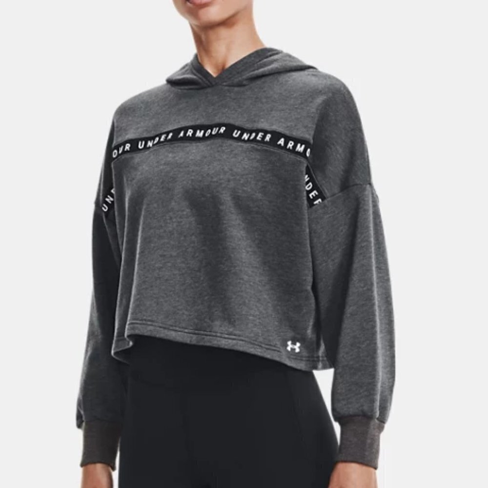 NWOT‎ Women's UA Taped Fleece Hoodie Size S
